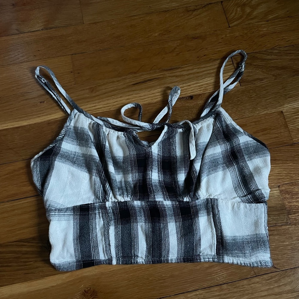 American Eagle coquette style cropped tank top